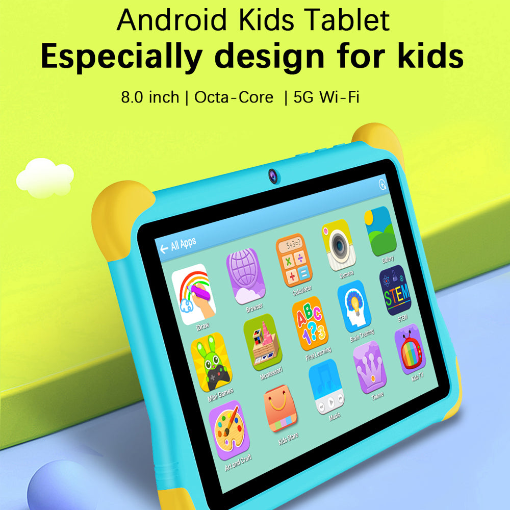 CRELANDER 8 " Kids Tablet Children Study Education Mini Android Tablet PC