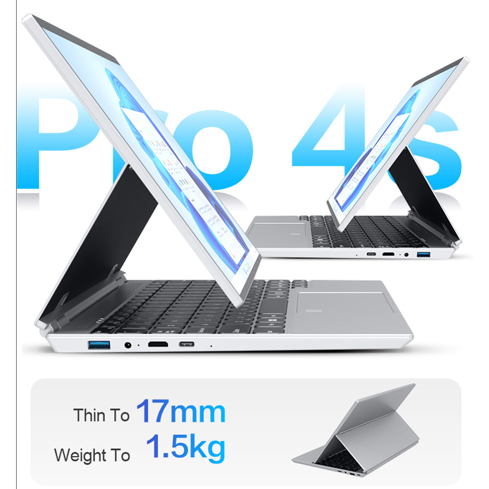 CRELANDER 14 Inch 360 Degree Rotating Touch Screen Laptop