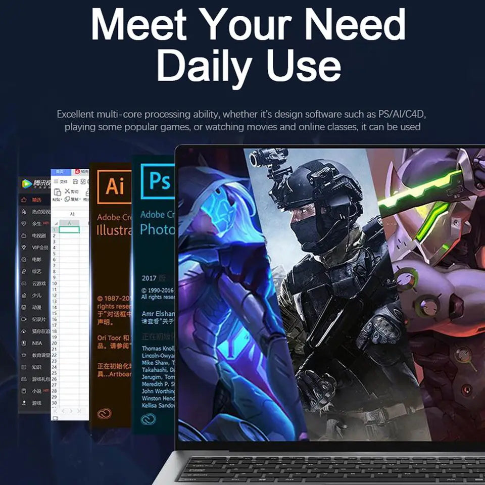 CRELANDER Intel Core i5 11th Gen Laptop 15.6 inch IPS Screen