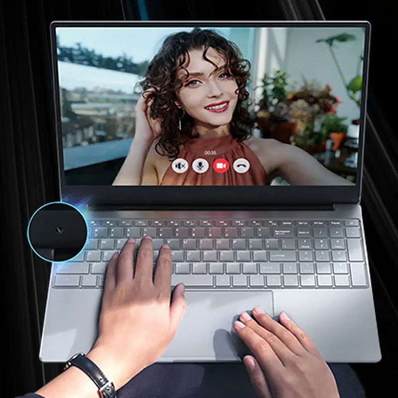 CRELANDER 15.6 inch 8GB RAM 128GB/256GB/512GB/1TB Intel Celeron J4125 Laptop