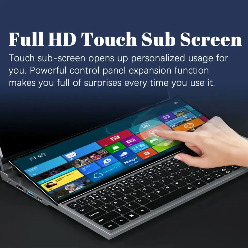 CRELANDER New Arrivals Dual Screen Laptop Core i7 10th Generation Touch Screen