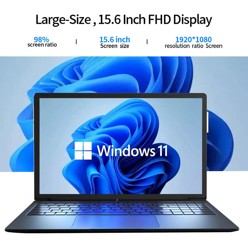 CRELANDER Z50 Business Laptop 15.6 Inch IPS Screen Intel Celeron N5095 Processor 16GB RAM