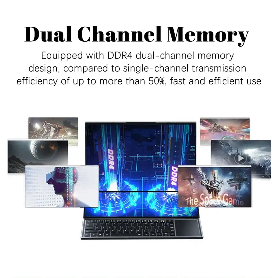 CRELANDER New Arrivals Dual Screen Laptop Core i7 10th Generation Touch Screen