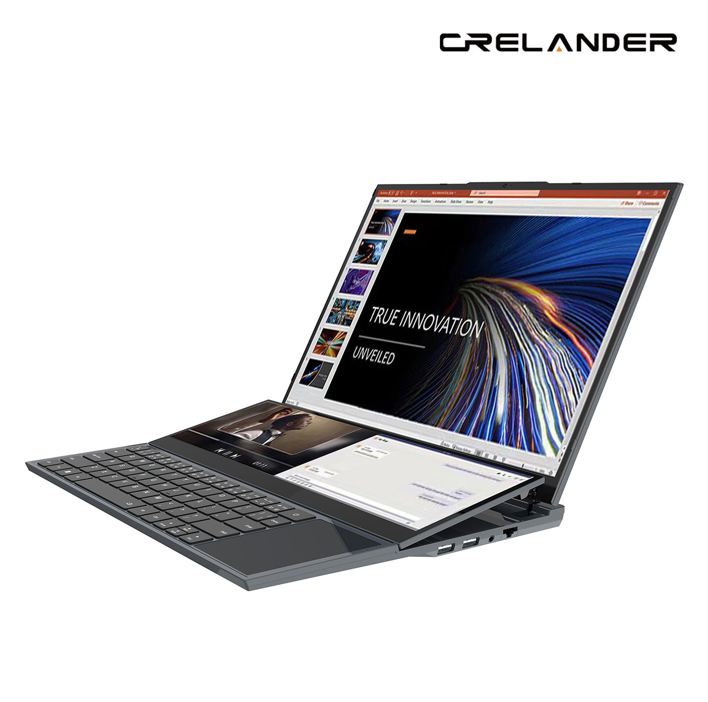 CRELANDER New Arrivals Dual Screen Laptop Core i7 10th Generation Touch Screen