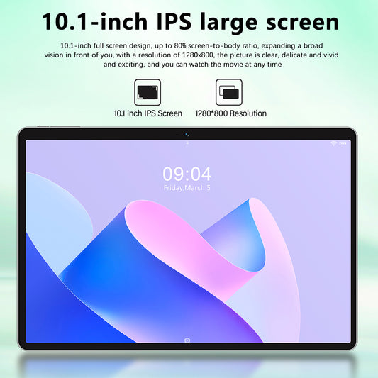 CRELANDER W30 Android Tablet, 10.1 Inch Android 15 Tablet with 1280x800 IPS HD Touch Screen