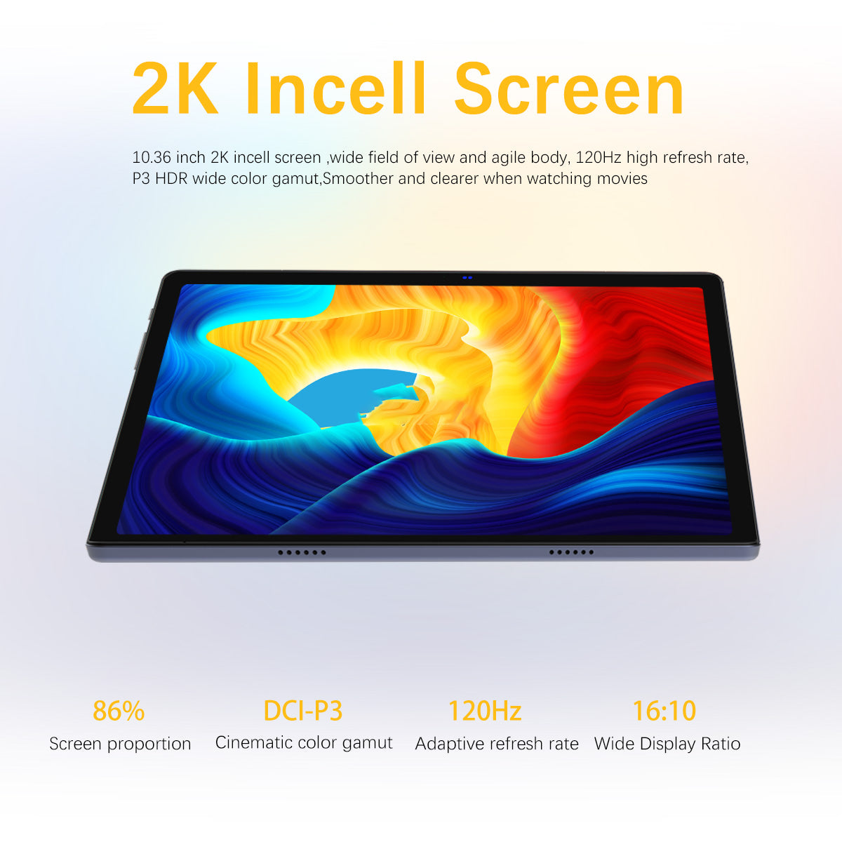 CRELANDER C36 Tablet PC 10.36 Inch 2K Incell Screen Octa Core 12GB+128GB Dual
