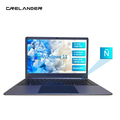 CRELANDER 14 Inch Intel N4020 IPS Screen Dual Core Dual Laptop
