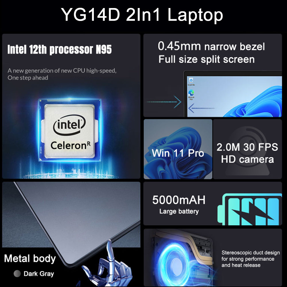 CRELANDER 10.5"+10.5" Yoga Laptop Intel Regular priceHK$5,223.00 Sale priceHK$2,854.00Sale