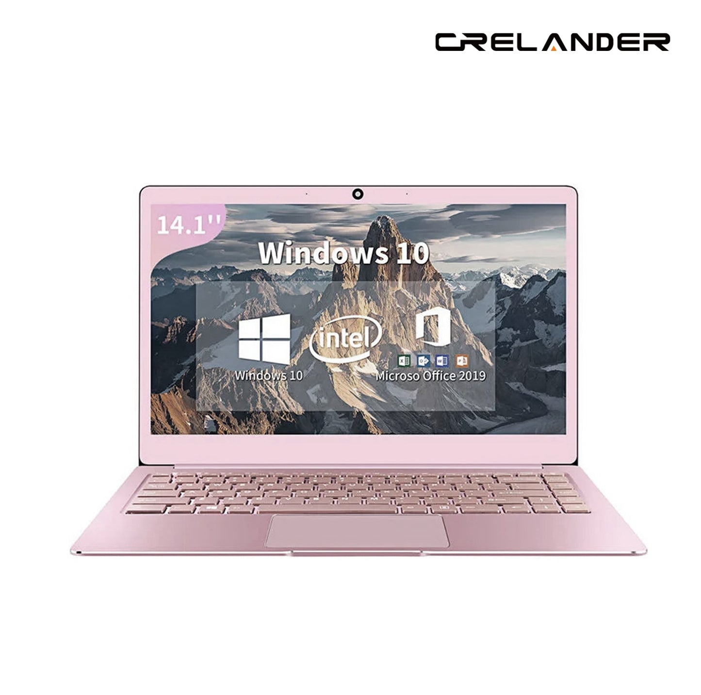 CRELANDER Pink Laptop 14 inch 1920*1080 Intel J4125 8GB RAM 128GB 256GB 512GB SSD