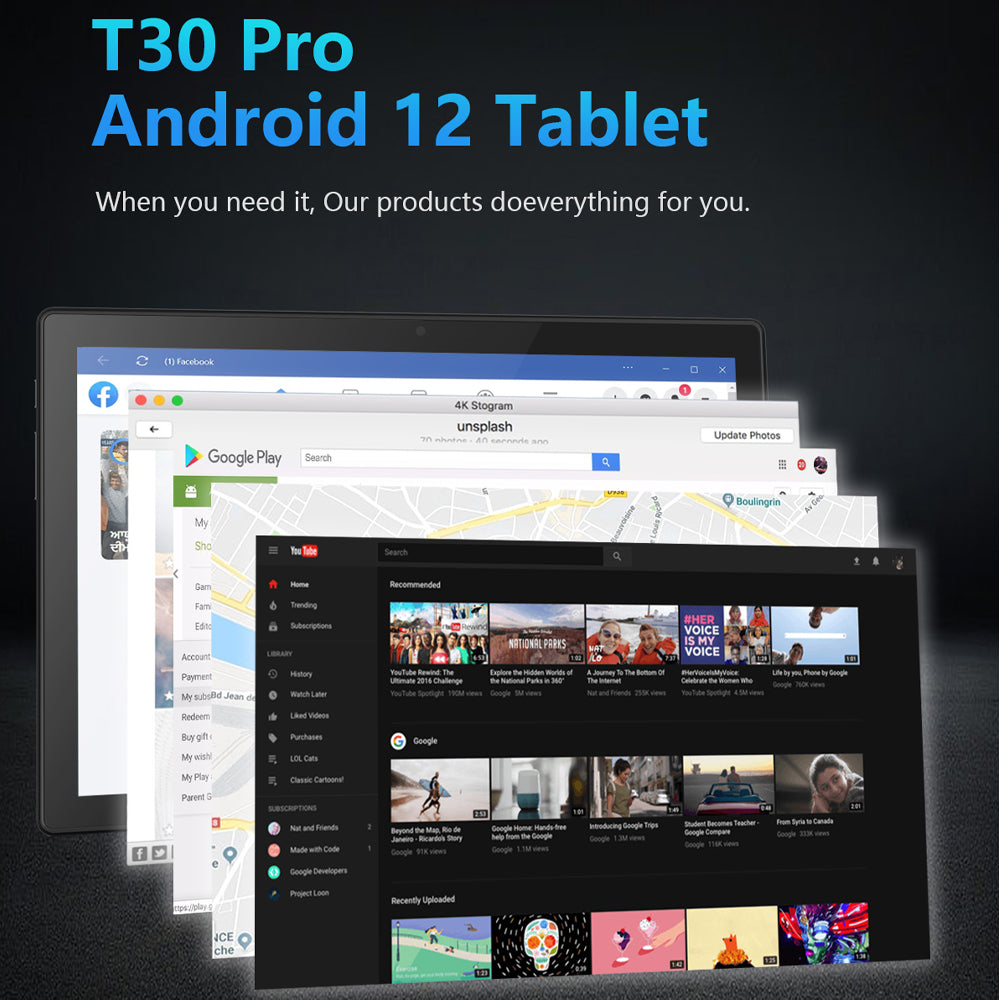 CRELANDER T30 Pro Tablet PC 4G LTE