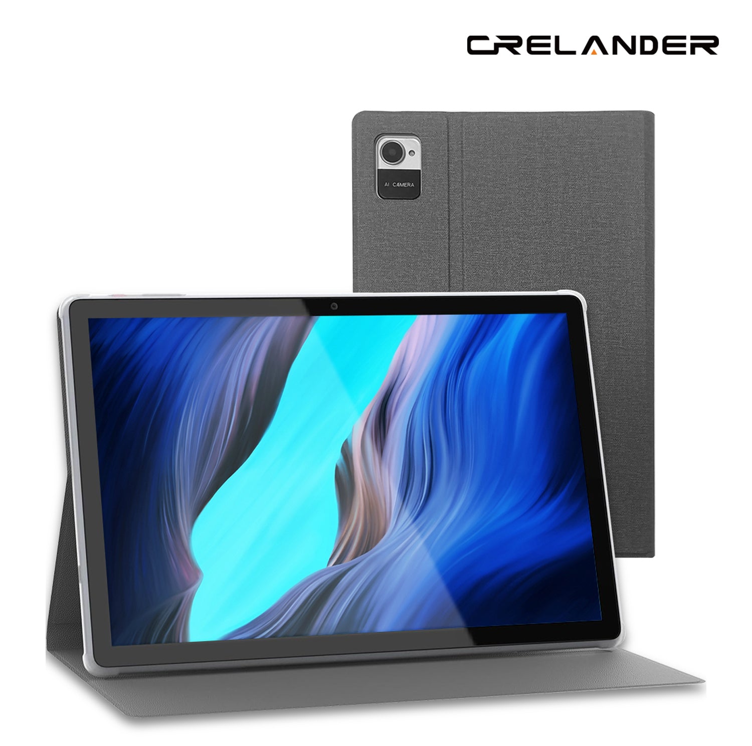 CRELANDER W30 Android Tablet, 10.1 Inch Android 15 Tablet with 1280x80 ...