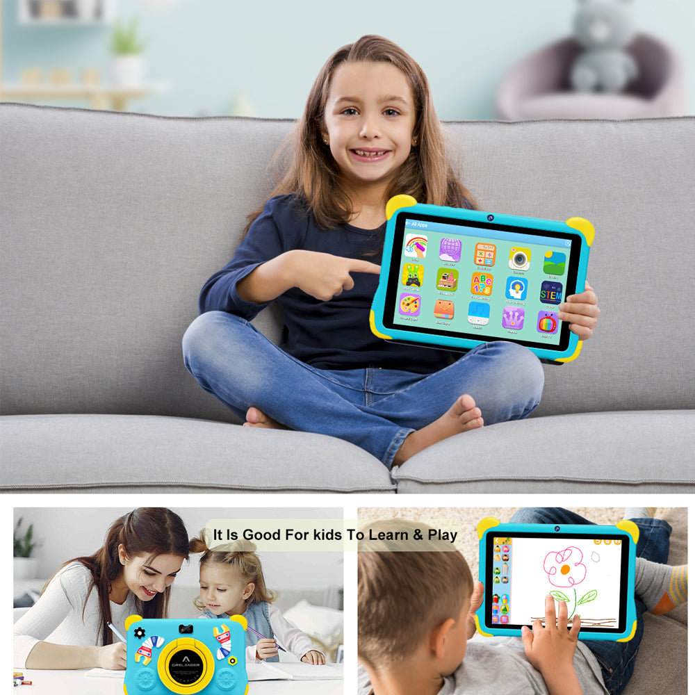 CRELANDER 8 " Kids Tablet Children Study Education  Mini Android Tablet PC