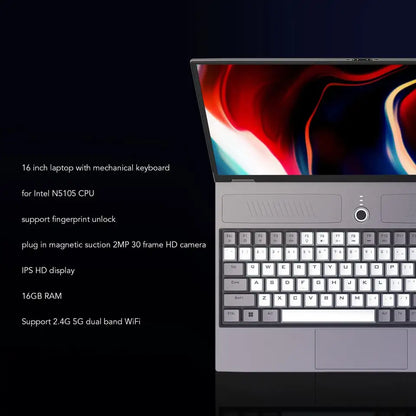 CRELANDER E160 Notebook Computer 16 Inch 2.5K Intel N5105  Game Business Laptop