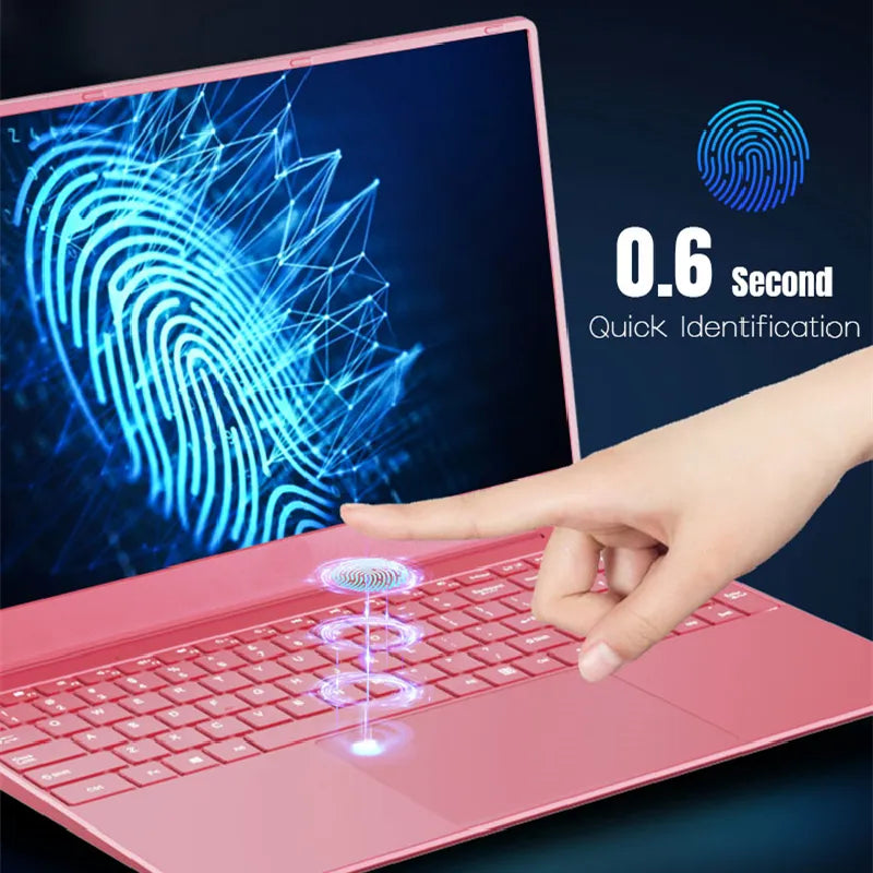 CRELANDER Wholesale Pink Laptops 15.6 inch 1920*1080 Intel Celeron J4125